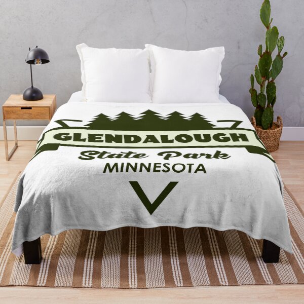 Item preview, Glendalough State Park Minnesota Trees And Ribbon designed and sold by bivenart.