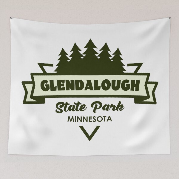 Item preview, Glendalough State Park Minnesota Trees And Ribbon designed and sold by bivenart.