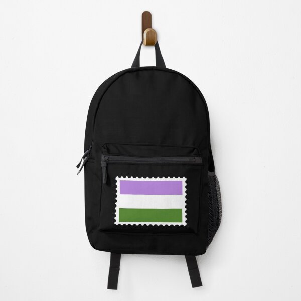 Item preview, Genderqueer Pride flag stamp designed and sold by RabbitK.