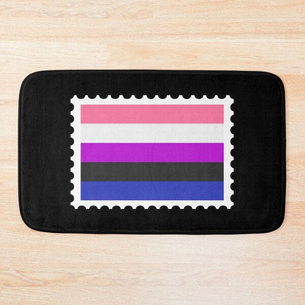 Item preview, Genderfluid Pride Flag stamp designed and sold by RabbitK.