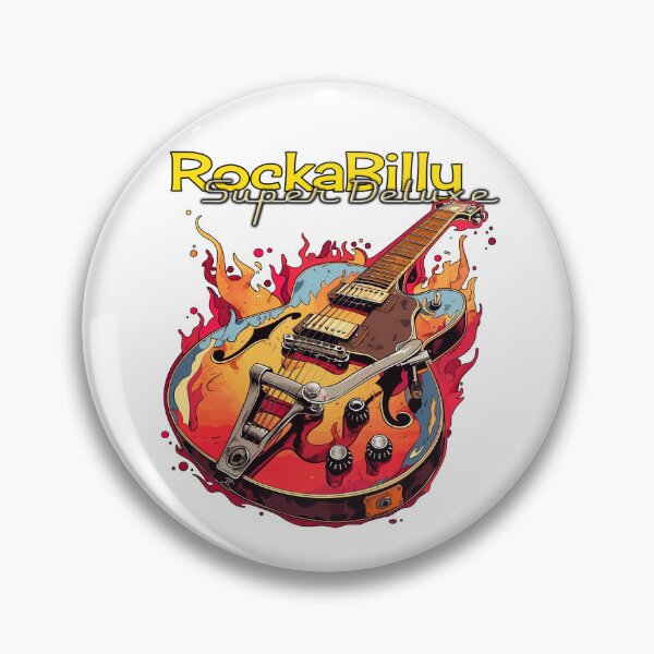 Item preview, ROCKABILLY SUPER DELUXE GUITAR T-SHIRT designed and sold by Reirdon.
