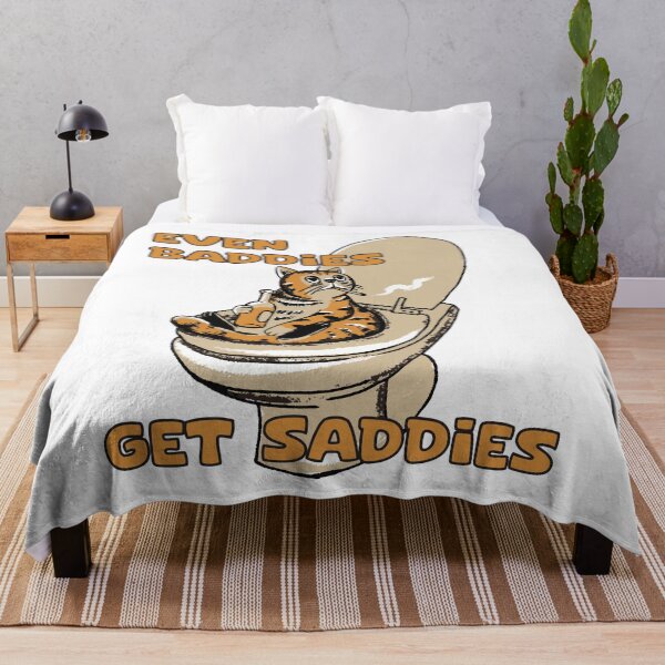 Item preview, Even Baddies Get Saddies Shirt, Meme Shirt, Funny Cat, in vintage 90s bootleg style, Classic T-Shirt designed and sold by QUILLandTEE.