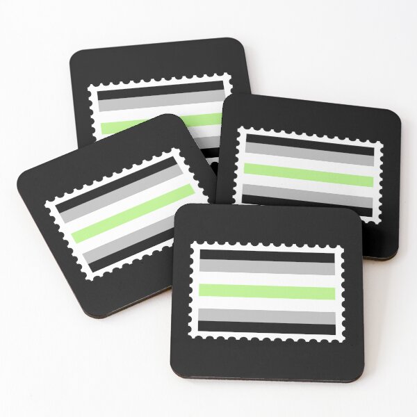 Item preview, Agender Pride Flag stamp designed and sold by RabbitK.