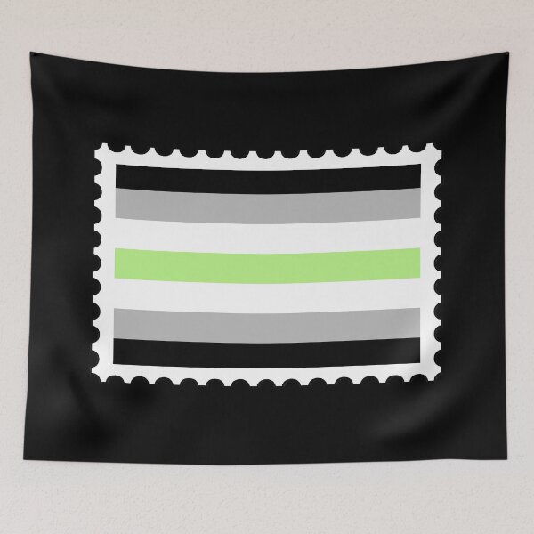 Item preview, Agender Pride Flag stamp designed and sold by RabbitK.