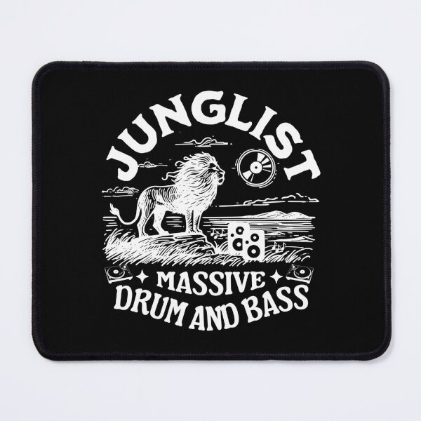 Item preview, JUNGLIST - Rave Lion On Hill (white) designed and sold by Discothreadz.