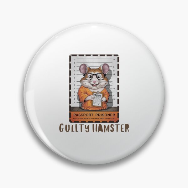 Item preview,  Guilty Hamster Mugshot designed and sold by Colorful-Garden.