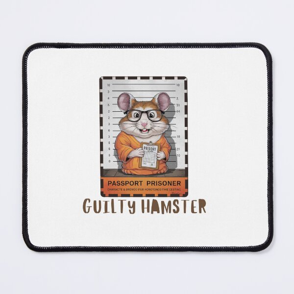 Item preview,  Guilty Hamster Mugshot designed and sold by Colorful-Garden.