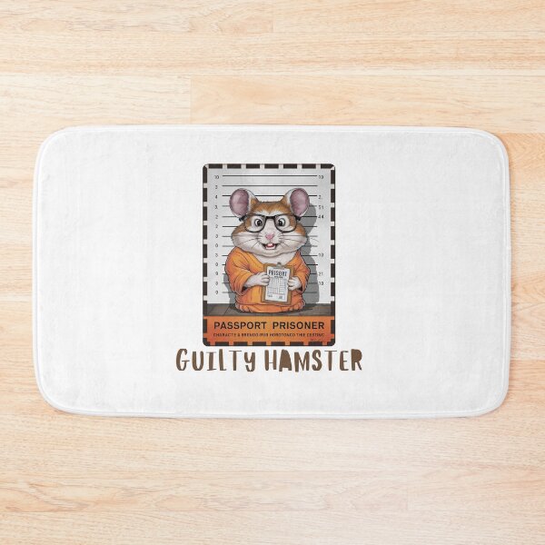 Item preview,  Guilty Hamster Mugshot designed and sold by Colorful-Garden.