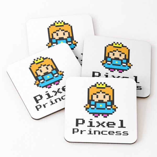 Item preview, Retro Pixel Princess female gaming fantasy design designed and sold by Happy Heart.