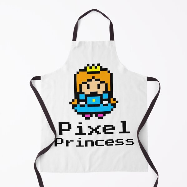 Item preview, Retro Pixel Princess female gaming fantasy design designed and sold by Happy Heart.