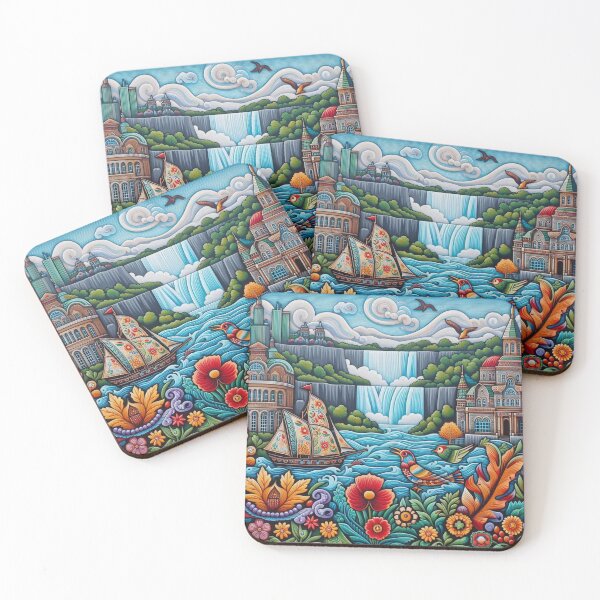 Item preview, City Waterfalls designed and sold by Laura Chambers.