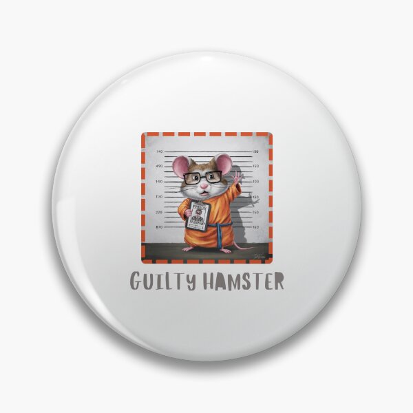 Item preview,  Guilty Hamster Mugshot designed and sold by Colorful-Garden.