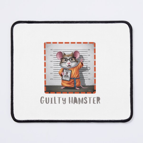 Item preview,  Guilty Hamster Mugshot designed and sold by Colorful-Garden.