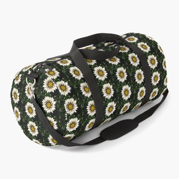 Item preview, Dark Sunburst White Gazania Featuring Black and Purple Accents Plus a Sunny Yellow Center designed and sold by JoyousArt4u.