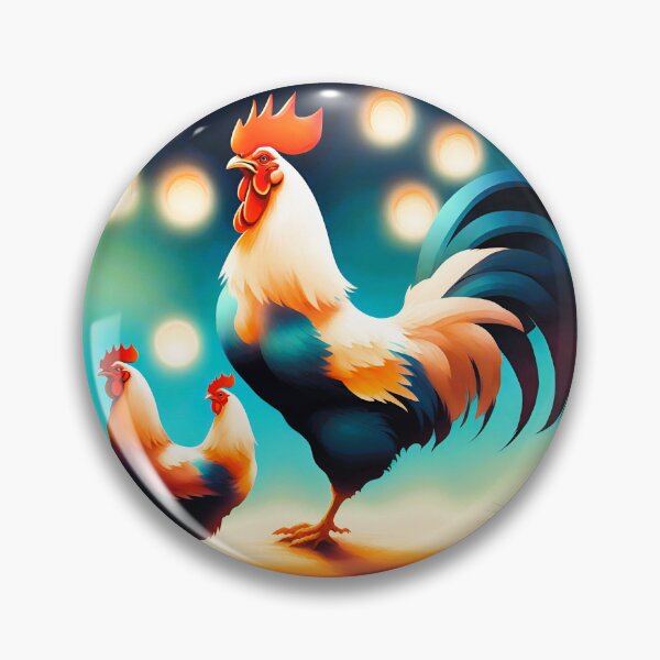 Item preview, a 2-color Gallic rooster with his hens designed and sold by janjacbu.