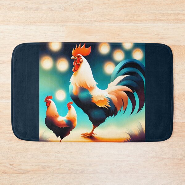 Item preview, a 2-color Gallic rooster with his hens designed and sold by janjacbu.