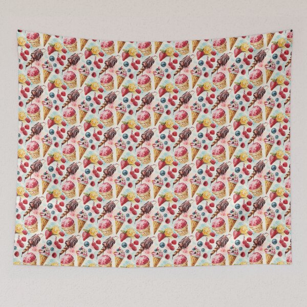 Item preview, Sweet Treats and Pastries Seamless 2024 Version 020 designed and sold by ShioriArt Design.