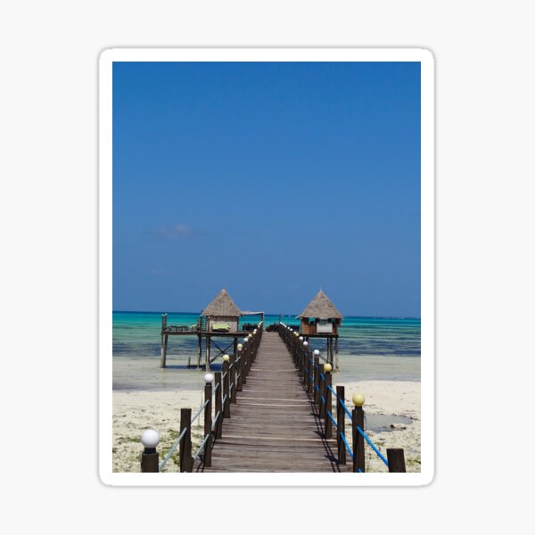 Item preview, Jetty Bar in Blue - Spice Island - Zanzibar - Tanzania Africa designed and sold by exploramum.