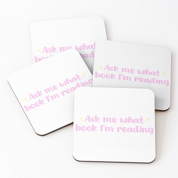 Item preview, Ask Me What Book I'm Reading Pink designed and sold by sketchedby rach.