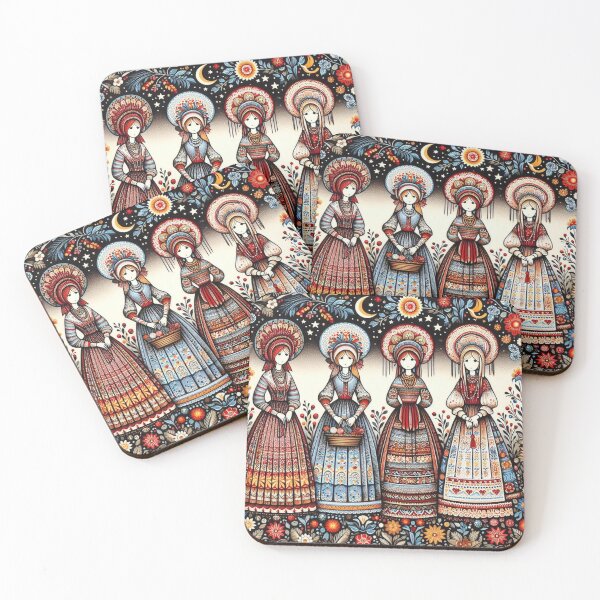 Item preview, Four Milk Maids designed and sold by Laura Chambers.