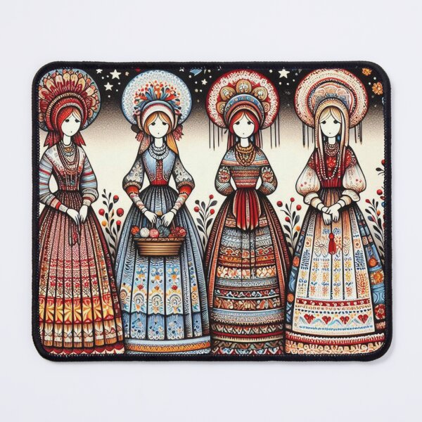 Item preview, Four Milk Maids designed and sold by Laura Chambers.