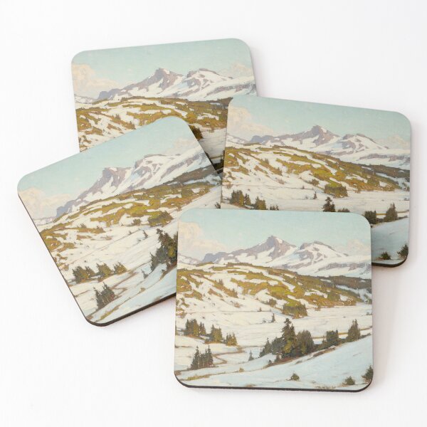 Item preview, Mt.Rainier, Vintage Winter Landscape Art designed and sold by vintagevivian.