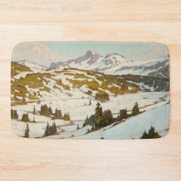 Item preview, Mt.Rainier, Vintage Winter Landscape Art designed and sold by vintagevivian.