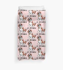 Funda nórdica Happy St. Bernard - Comic - Perro - Perros - Dibujos animados - Diversión