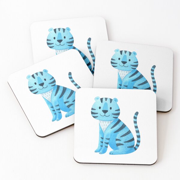 Item preview, Watercolor blue tiger is a symbol 2024 designed and sold by zugharo2019.