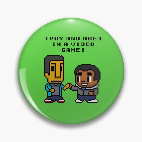Item preview, troy and abed in a video game! designed and sold by angelinafeng.