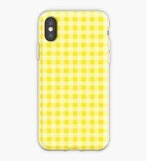 Yellow Gingham iPhone Case