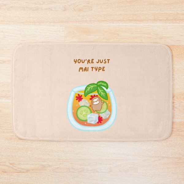 Item preview, You’re Just My Type Mai Tai Sloth designed and sold by theslothinme.