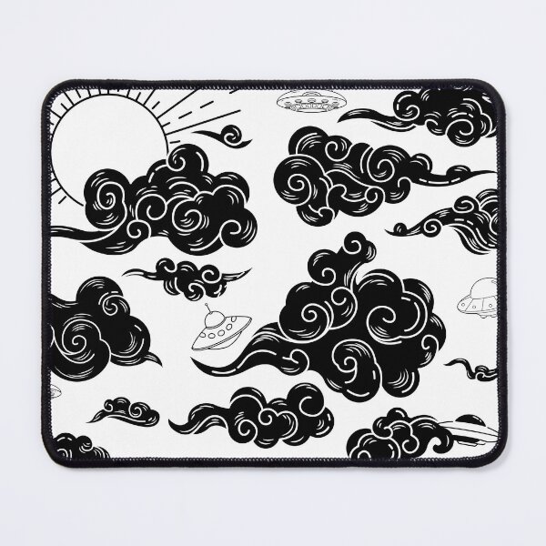 Item preview, UFO Shaped Clouds - we are not alone, clouds tattoo designed and sold by abeautifulife.