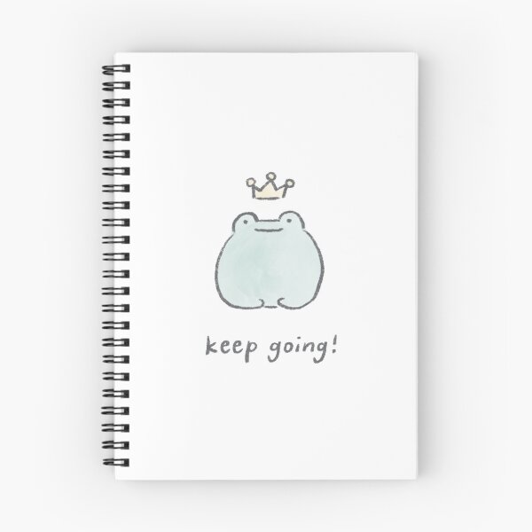 Item preview, Keep Going! Cute Frog Quote designed and sold by lameowee.