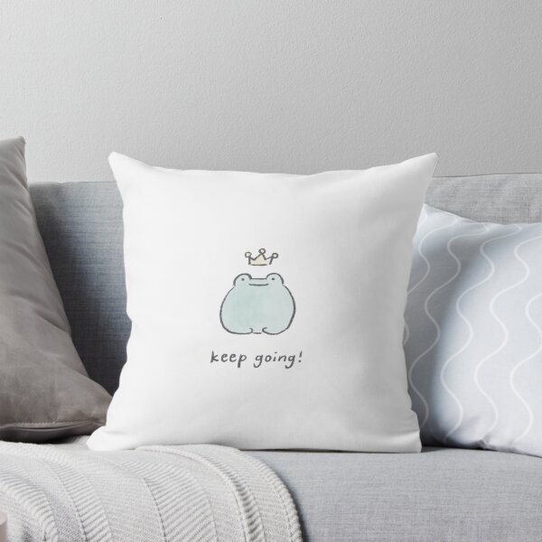 Item preview, Keep Going! Cute Frog Quote designed and sold by lameowee.