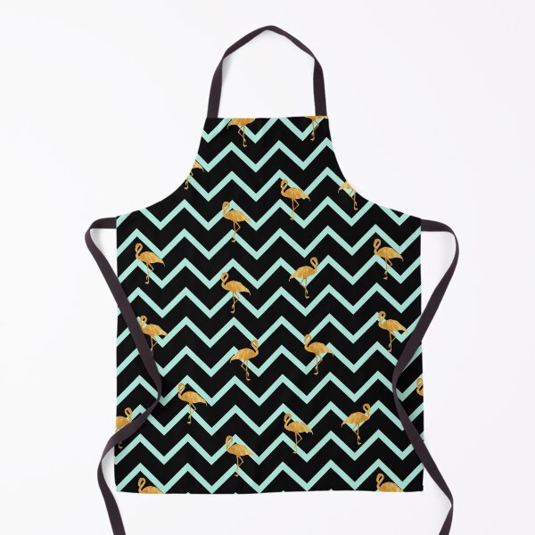 Item preview, Gold Flamingo and Green Zigzag Pattern designed and sold by mrdom93.