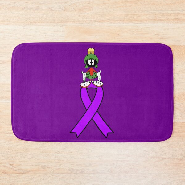 Item preview, Classic Cartoon Alien Standing on an Awareness Ribbon (Purple) designed and sold by CaitlynConnor.