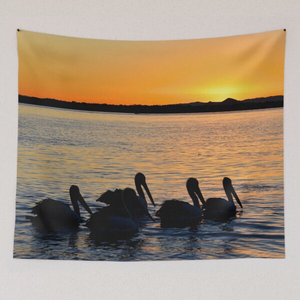 Item preview,  PELICANS AT SUNSET, BEAUTIFULL WALL ART OR BATHROOM DECOR, SUCH A SERENE SCENE designed and sold by Barbara Jean Photo Art And Design.