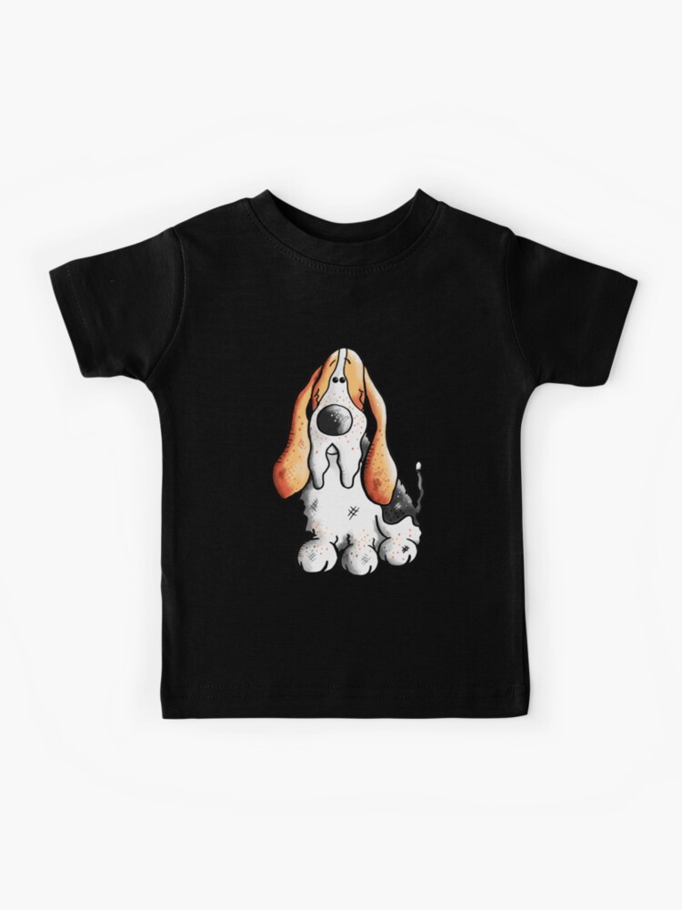 Funny Basset Hound Comic Dog Dogs Cartoon Gift Kids T Shirt for Sale by modartis Redbubble