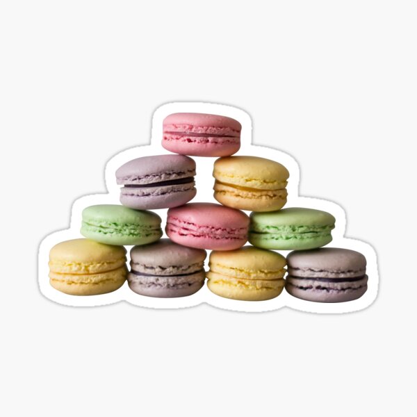 Rainbow Macaron Pyramid Sticker