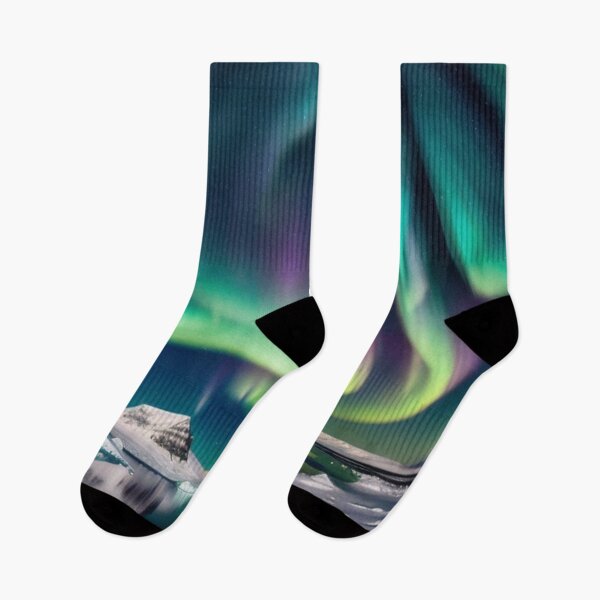 Item preview, Antarctica Aurora: Enchanting Lights Reflecting On Icy Serenity  designed and sold by EnchantedVista.