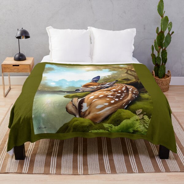 Item preview, Fawn Sleeping By the Pond designed and sold by Patricia Howitt.