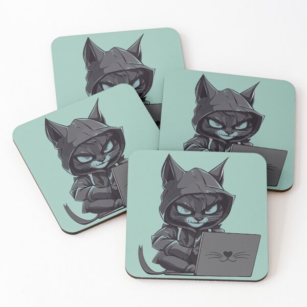 Item preview, Hacker Black Cat designed and sold by Vicky021.