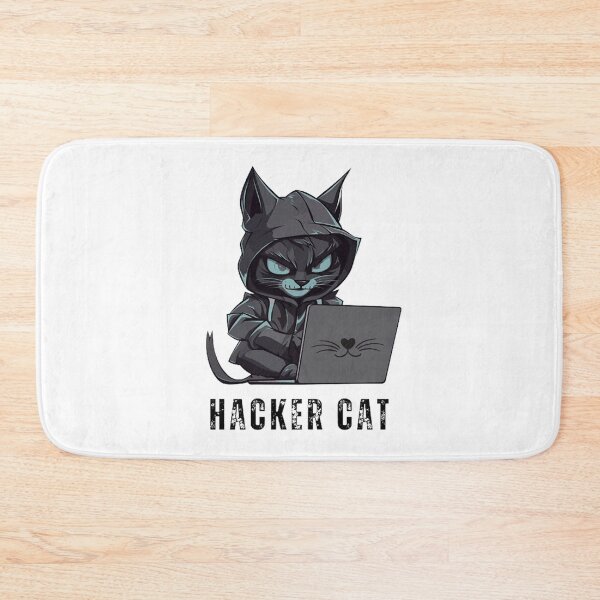 Item preview, Hacker Black Cat designed and sold by Vicky021.