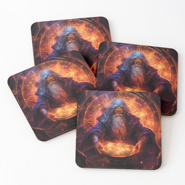 Item preview, the old magician and the fire designed and sold by Mauswohn.