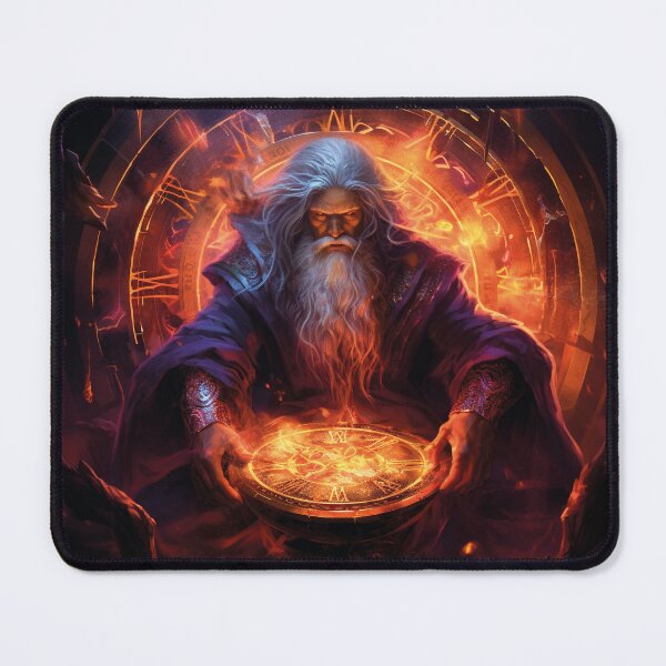 Item preview, the old magician and the fire designed and sold by Mauswohn.