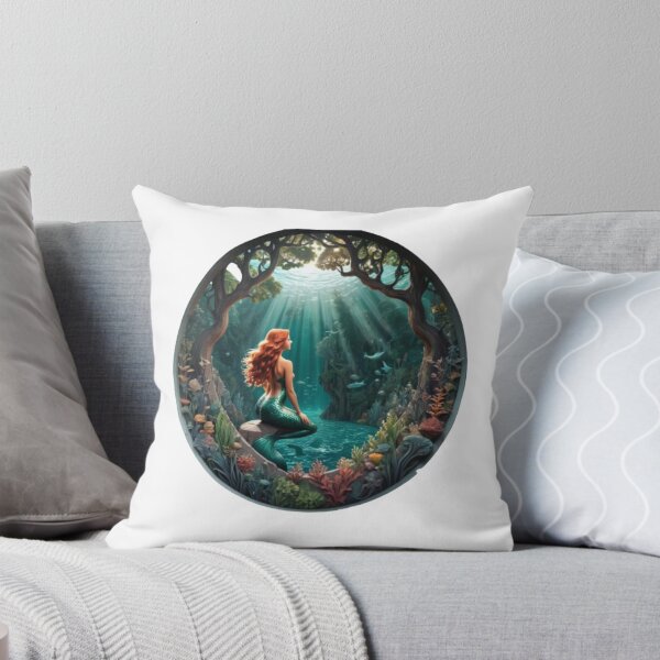 Item preview, Cosmic Underwater Mermaid in Beautifully Underwater lanscape designed and sold by EmeraldCauldren.