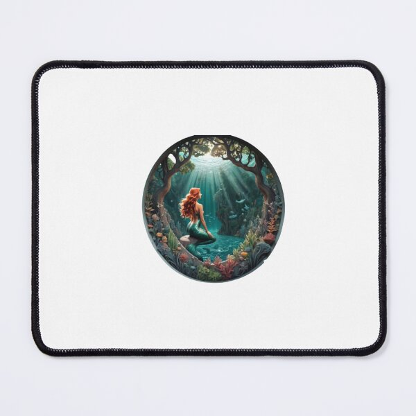 Item preview, Cosmic Underwater Mermaid in Beautifully Underwater lanscape designed and sold by EmeraldCauldren.
