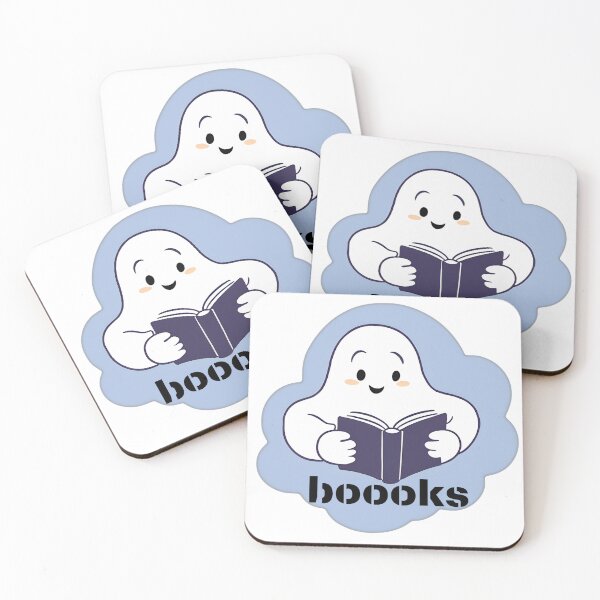 Item preview, Boooks. Ghost with a Book loves reading books / Ghost in the Library  designed and sold by UniqueCharms.