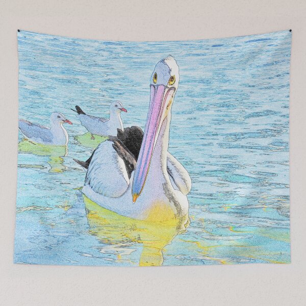 Item preview, PELICANS, COASTAL LIFE SCENE FOR YOUR WALL designed and sold by Barbara Jean Photo Art And Design.